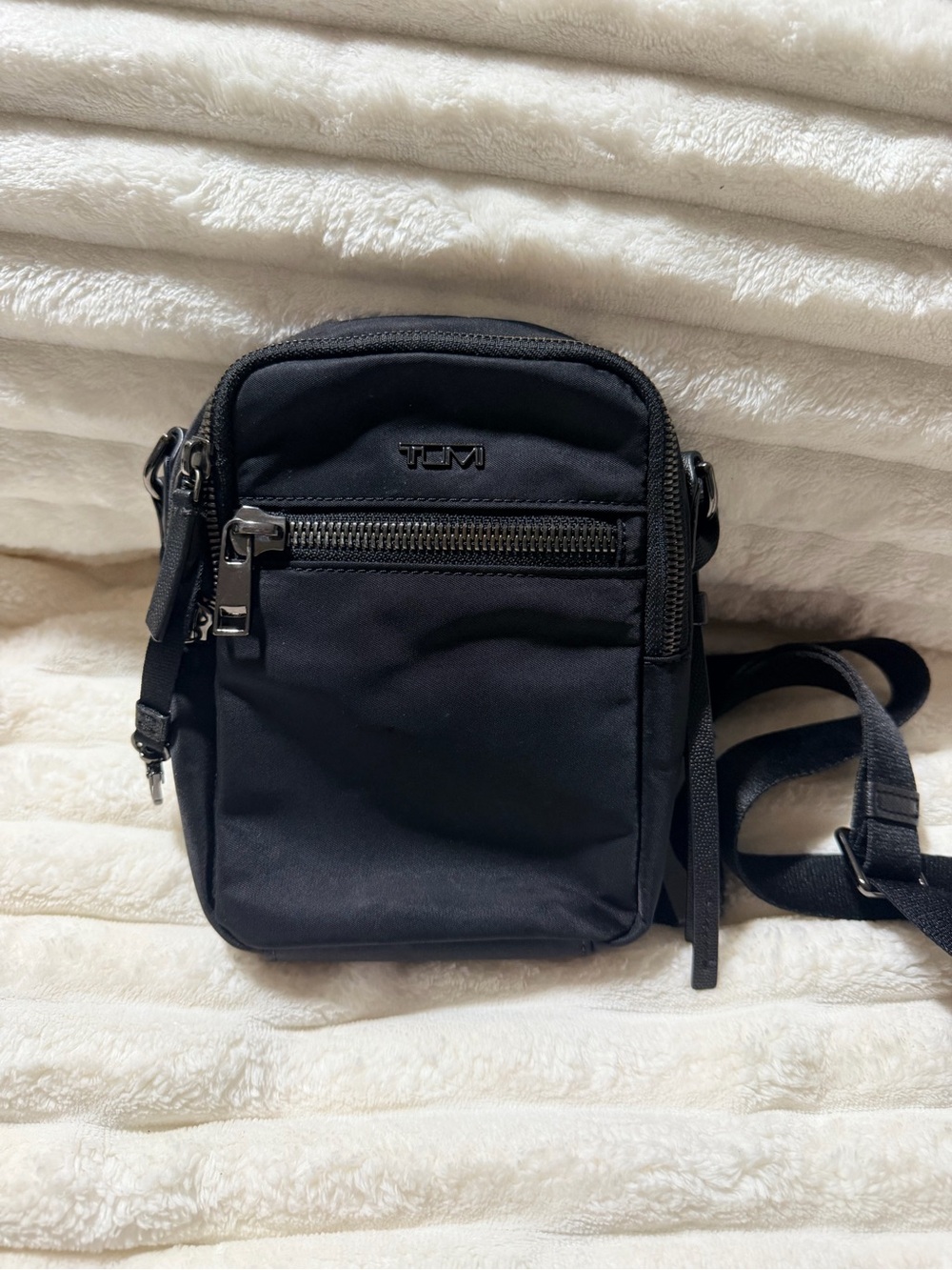 Tumi Black Nylon Crossbody Belt Bag